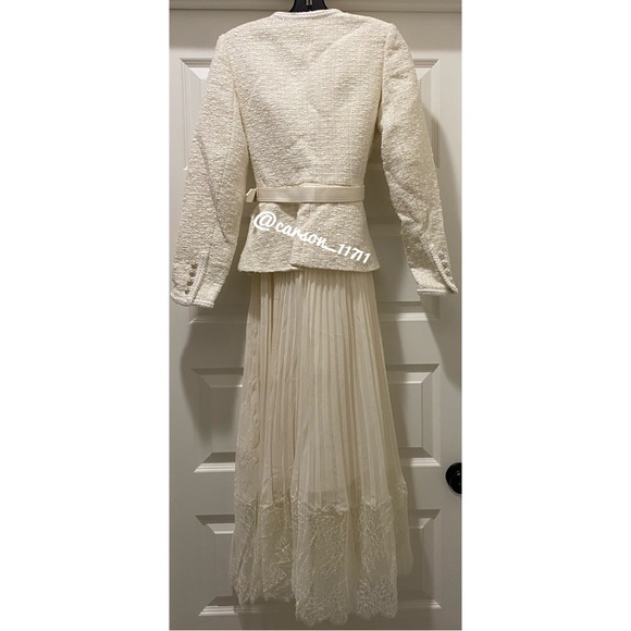 NEW Self Portrait Tweed Boucle Belted Dress US4 - Picture 16 of 16